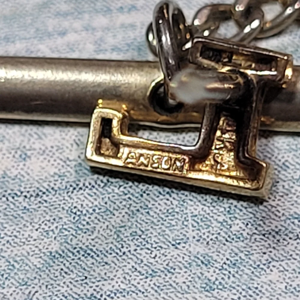 Vintage Anson 14K L Initial Tie Tack.